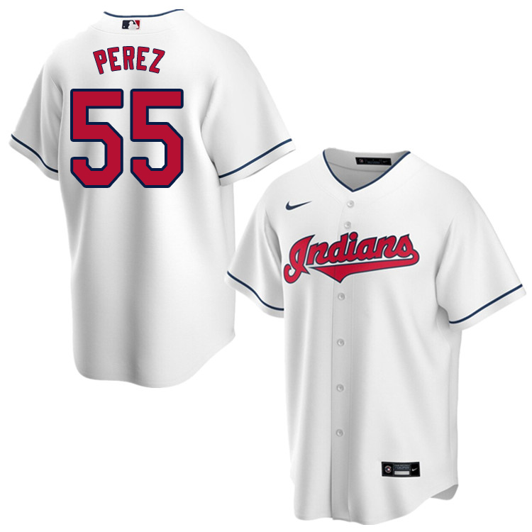 Nike Men #55 Roberto Perez Cleveland Indians Baseball Jerseys Sale-White